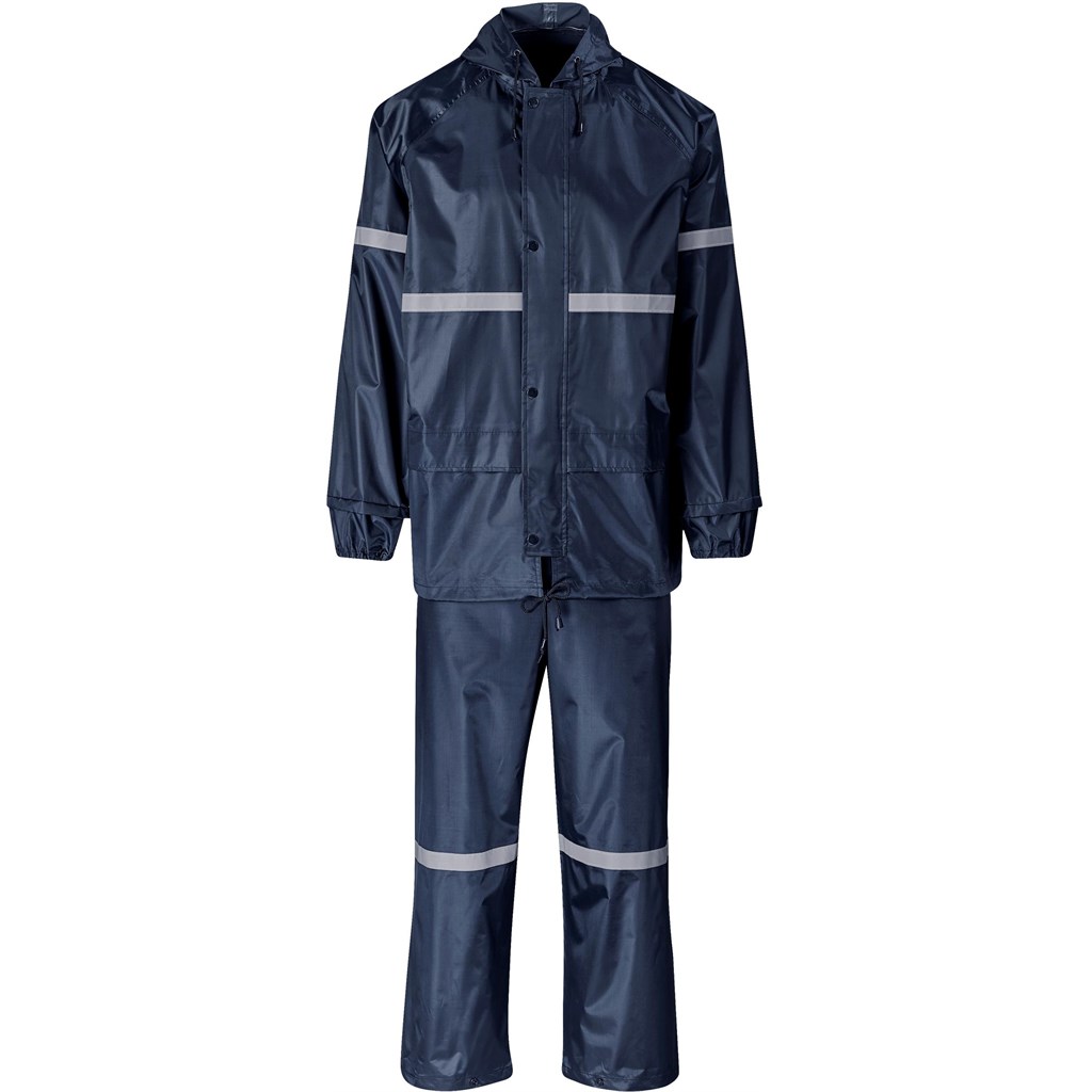 Outdoor Hi-Viz Reflective Polyester/PVC Rainsuit - Image 5