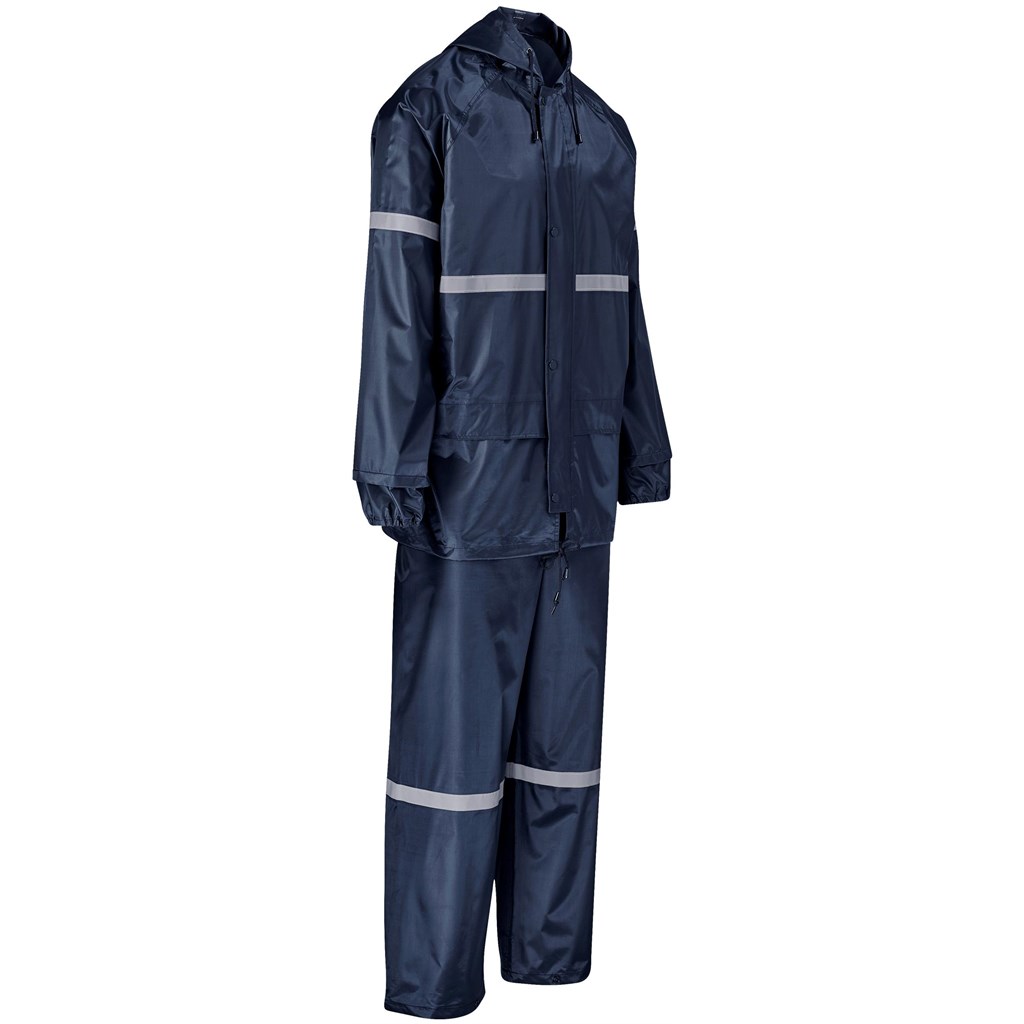 Outdoor Hi-Viz Reflective Polyester/PVC Rainsuit - Image 6
