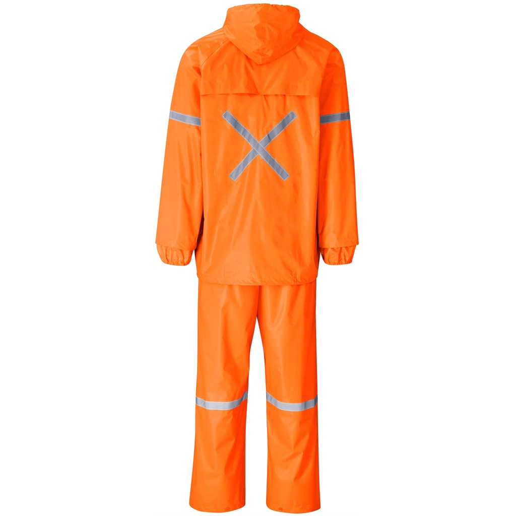 Outdoor Hi-Viz Reflective Polyester/PVC Rainsuit - Image 12