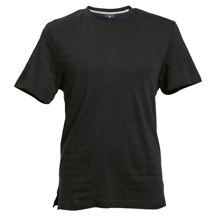 170g Pique Knit Jacquard Stripe T-Shirt