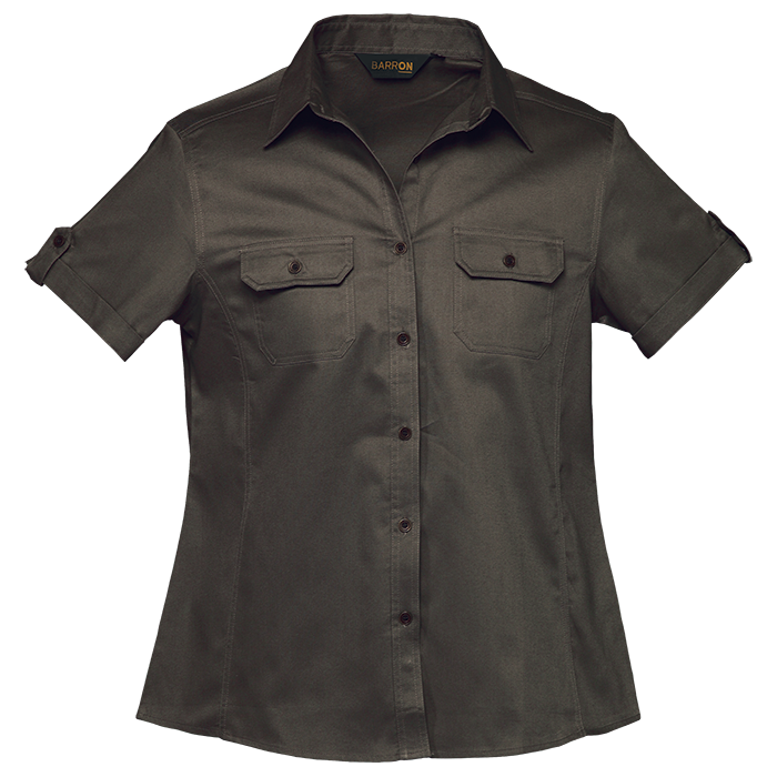 Plain Bush Shirt Ladies - Image 2