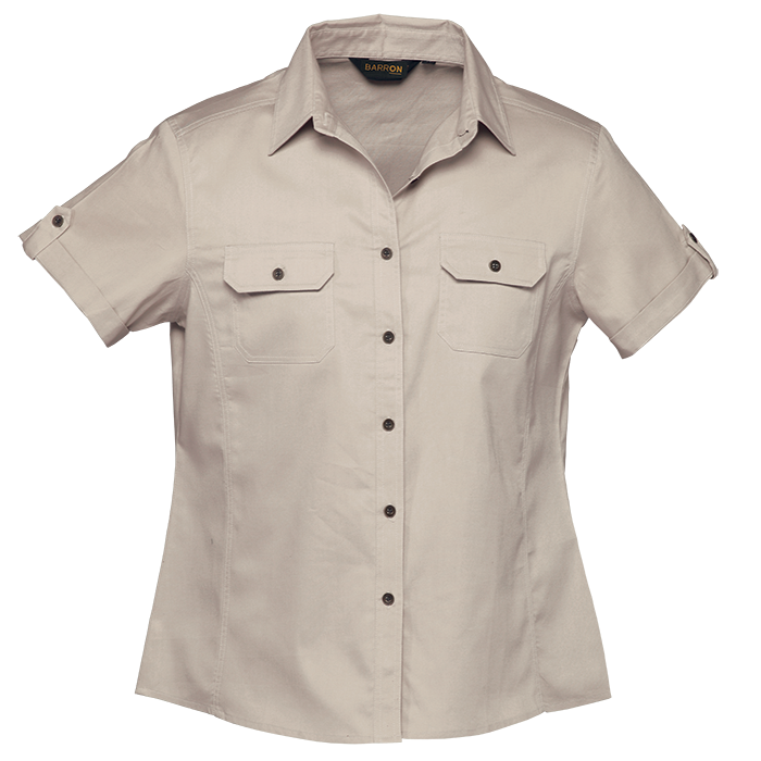 Plain Bush Shirt Ladies - Image 3