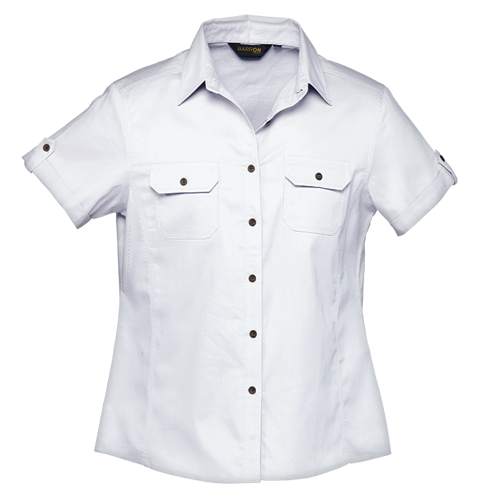 Plain Bush Shirt Ladies - Image 6