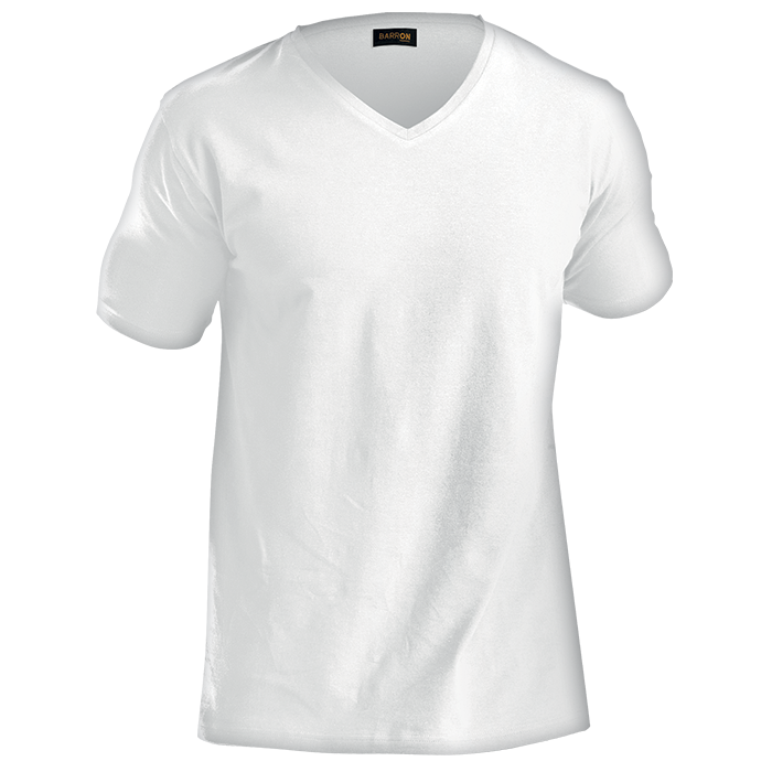 170g Slim Fit V-Neck T-Shirt Mens - Image 3