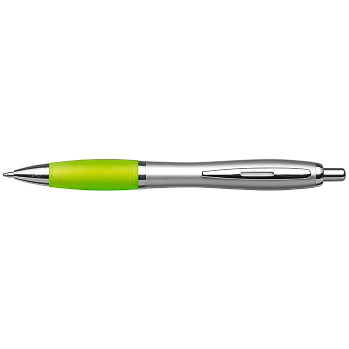 Silver Barrel Curved Design Ballpoint Pen - Image 11