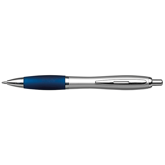Silver Barrel Curved Design Ballpoint Pen - Image 12