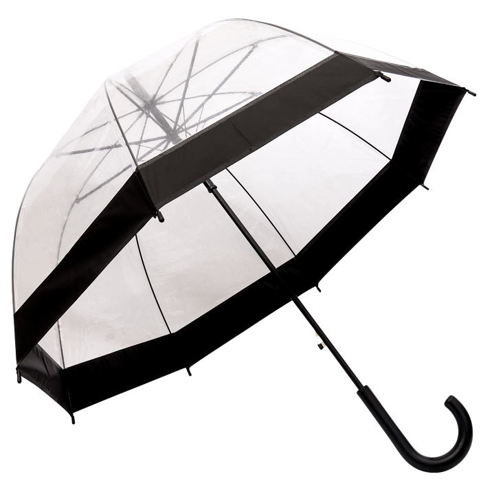 Dome Shaped Clear Umbrella - Image 2