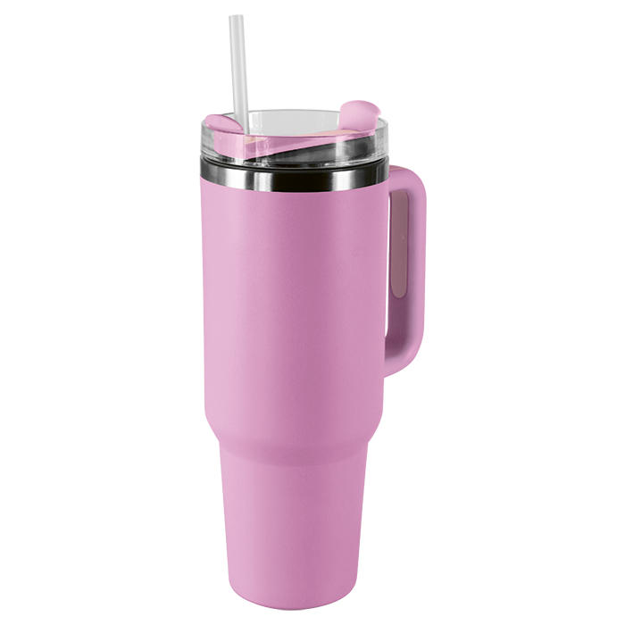 1.2L Double Walled Travel Mug with Straw