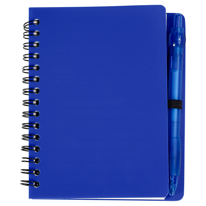 Mini Spiral Notebook with Pen - Image 4
