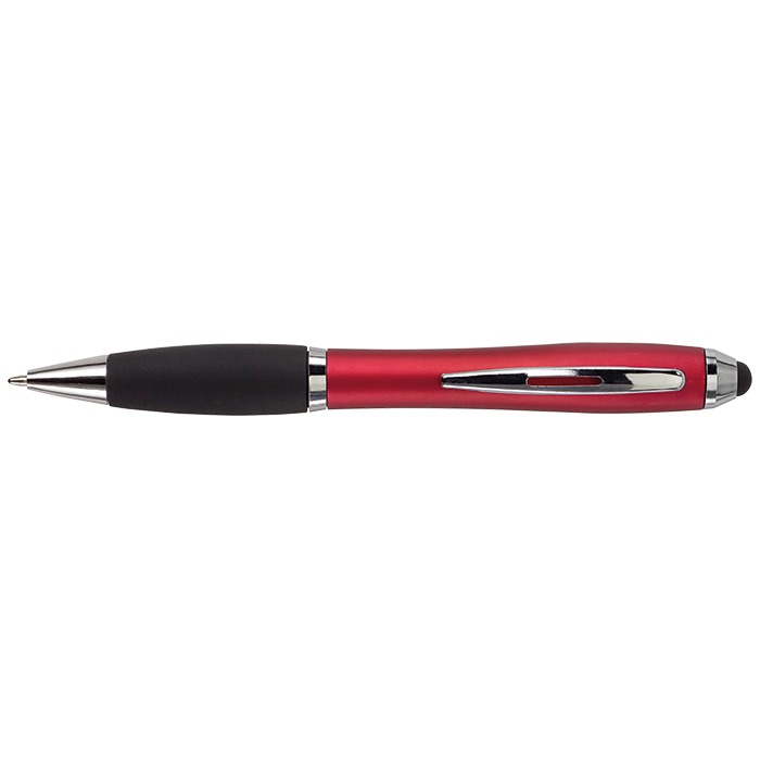 Ballpoint with Rubber Grip and Stylus - Image 4