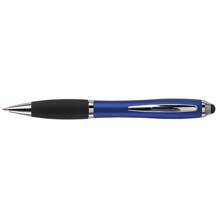 Ballpoint with Rubber Grip and Stylus - Image 3