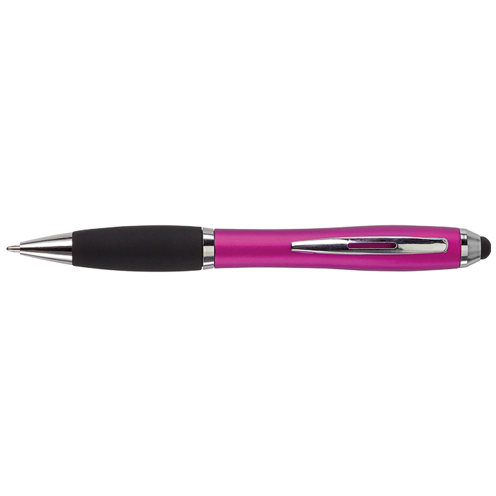 Ballpoint with Rubber Grip and Stylus - Image 5
