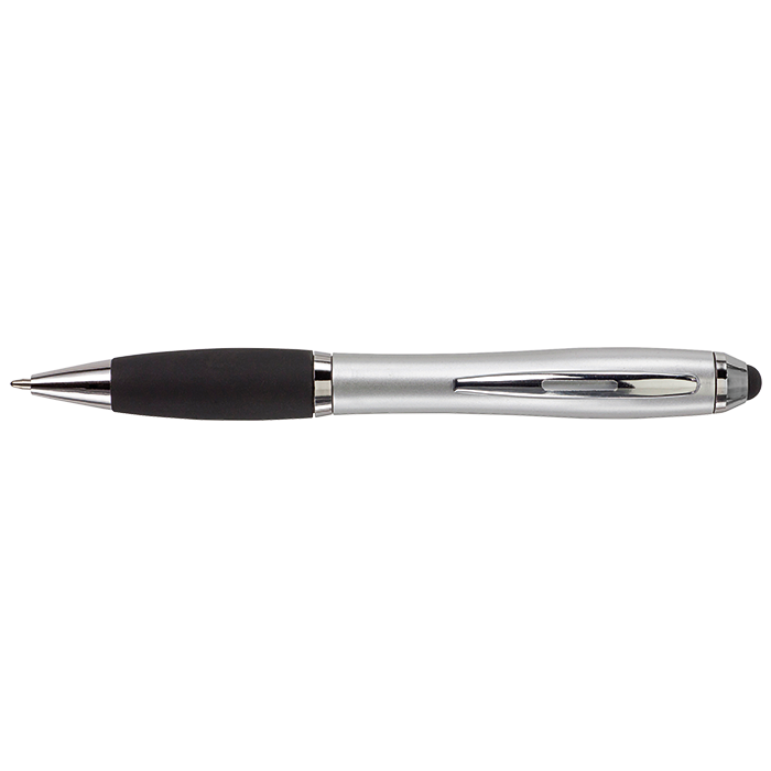 Ballpoint with Rubber Grip and Stylus - Image 6