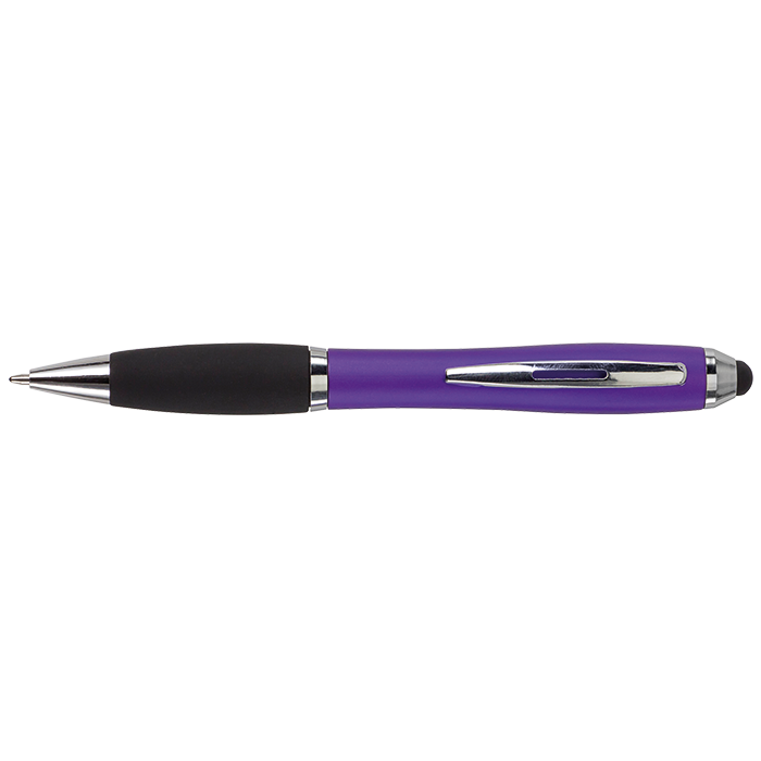 Ballpoint with Rubber Grip and Stylus - Image 8