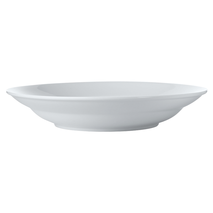 White Basics Rim Serving Bowl
