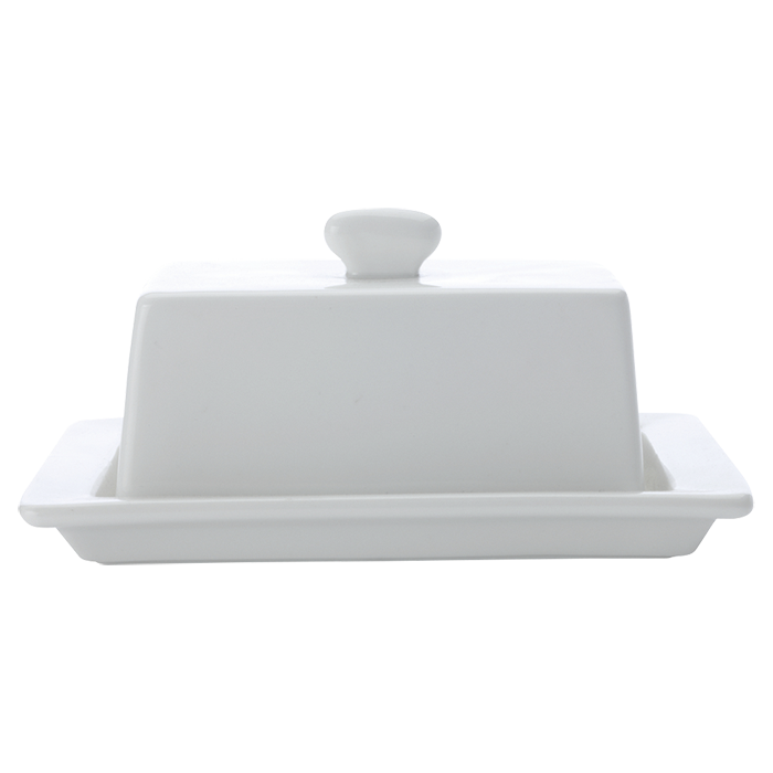 White Basics Square Covered Butter