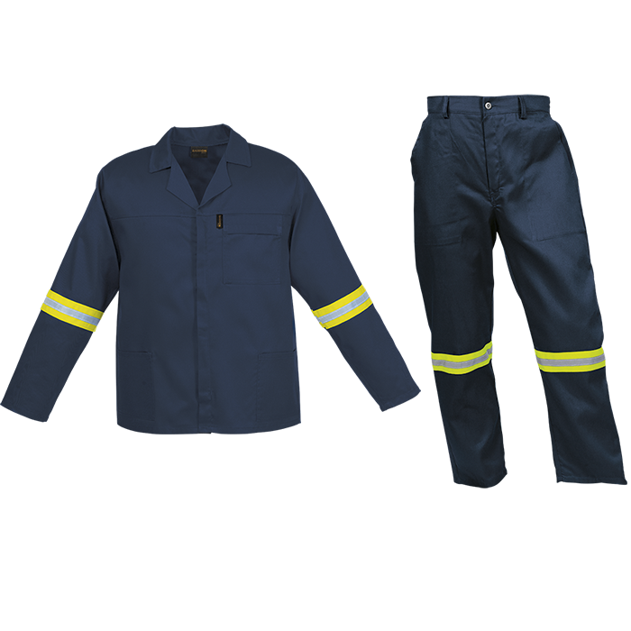 Barron Budget Poly Cotton Conti Suit with Reflective - Image 3