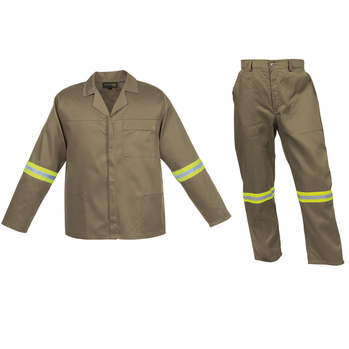 Barron Budget Poly Cotton Conti Suit with Reflective - Image 6
