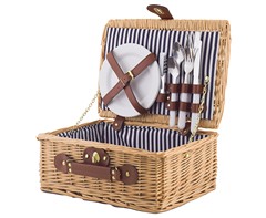 2-Person Rattan Picnic Basket - Small