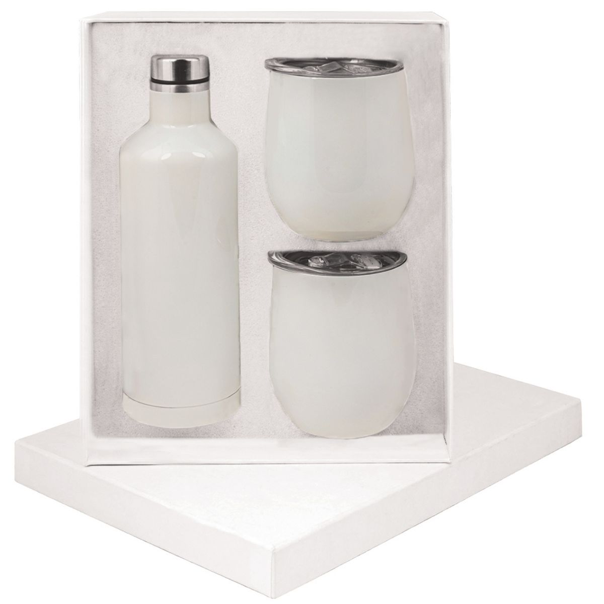 Manhattan Flask x2 Mugs Gift Set - Image 2