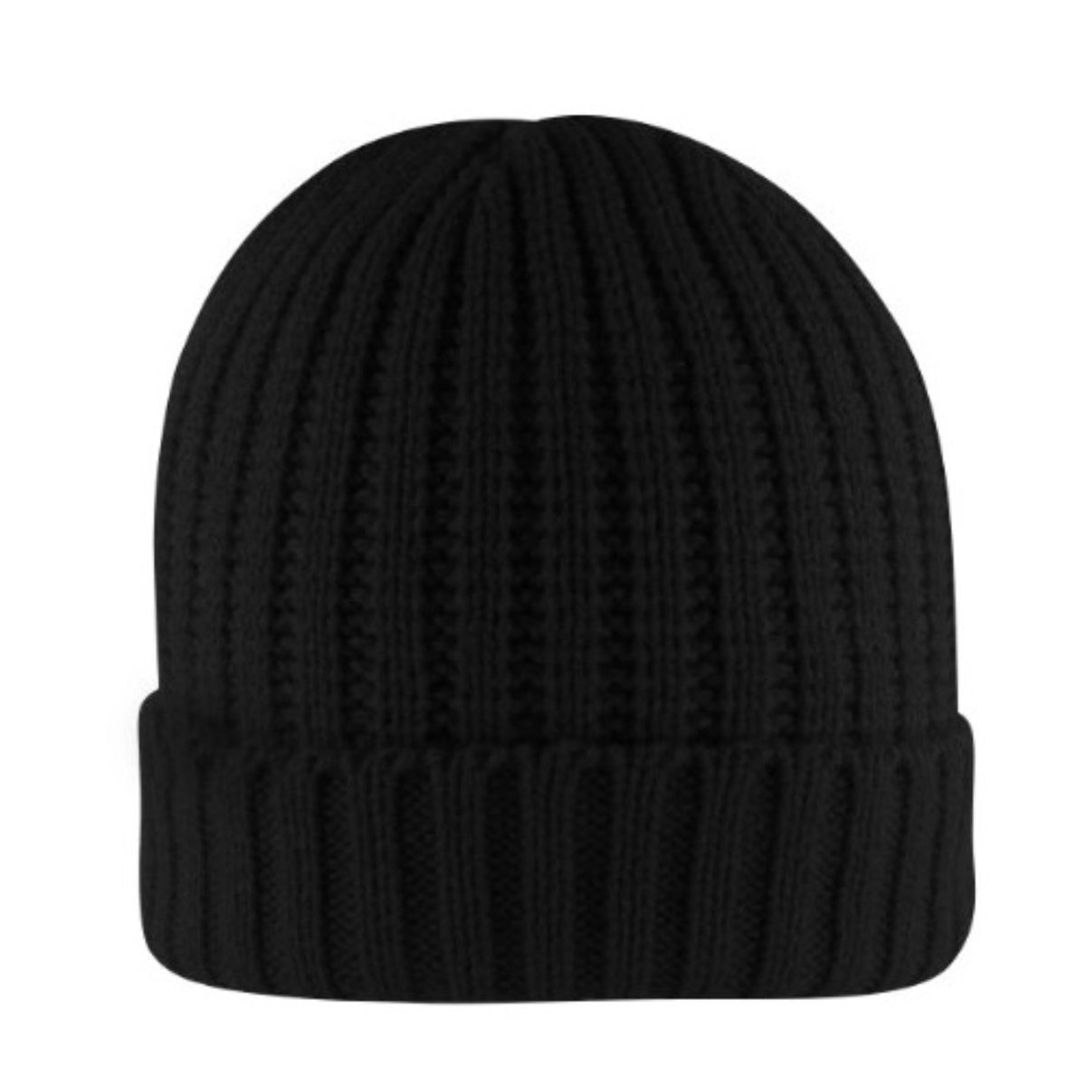 Rib Knit Cuffed Beanie - Image 3