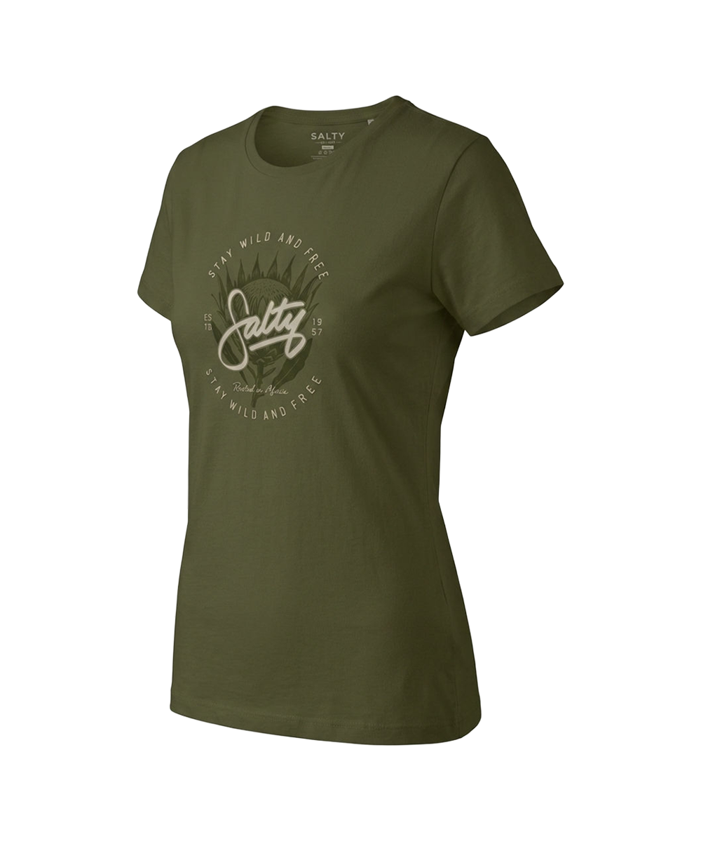 Salty Womens T-Shirt Wild Protea