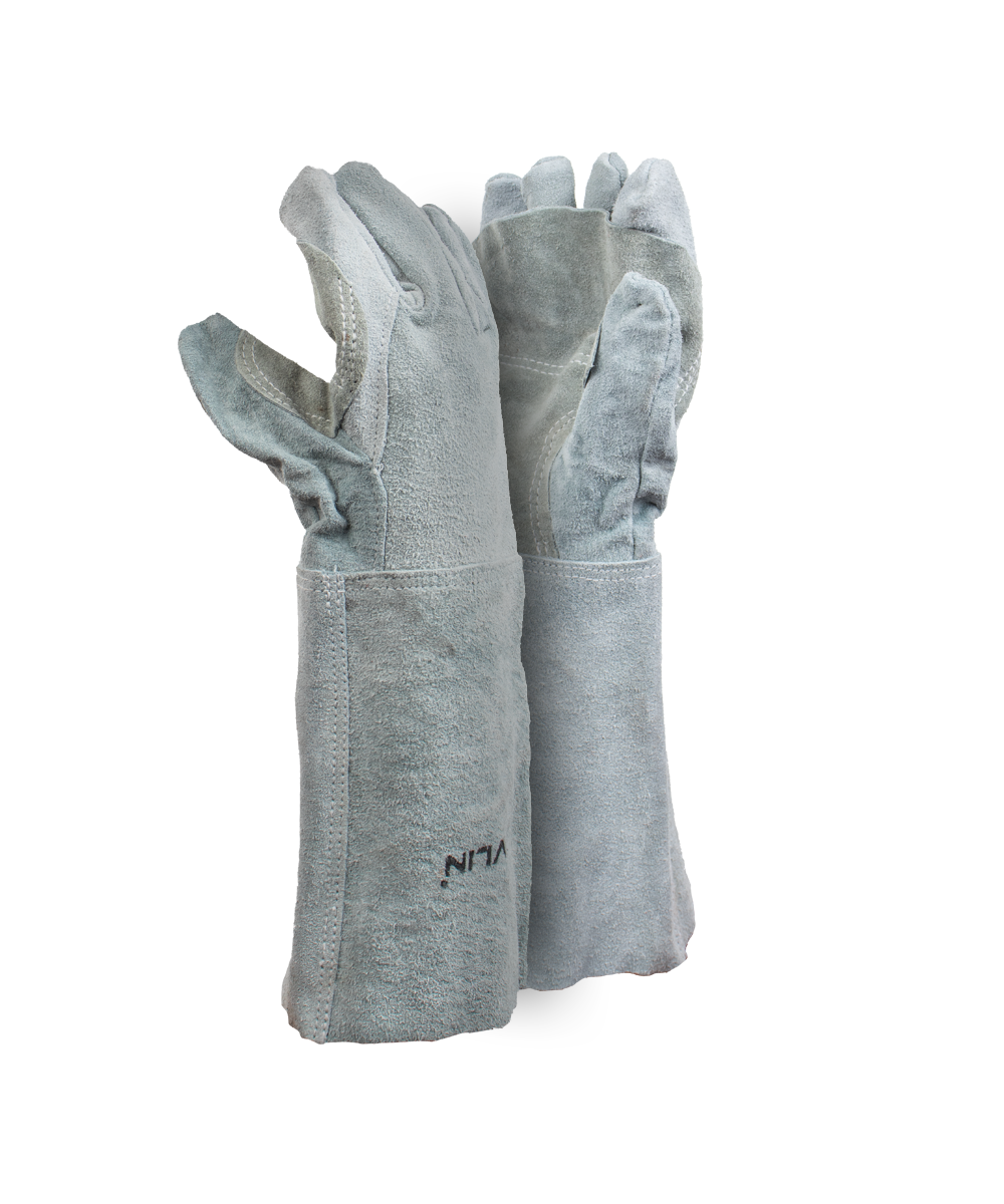 Premium Chrome Leather Apron Palm Gloves -  20cm Cuff