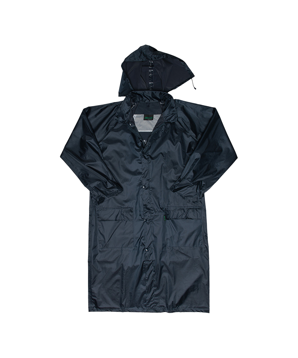 Polyester PVC Calf Length Rain Coat