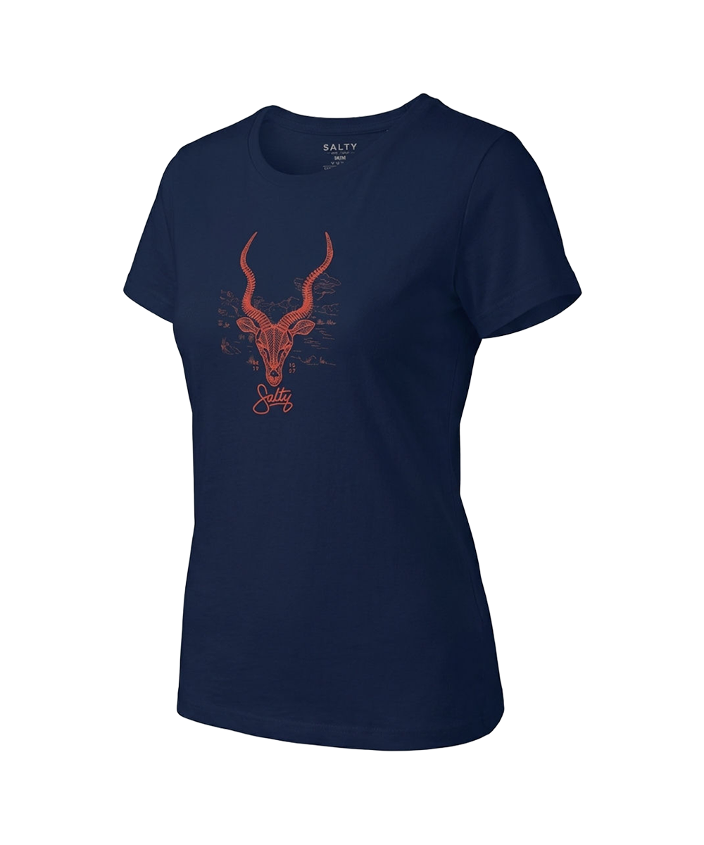Salty Womens T-Shirt Wired Kudu