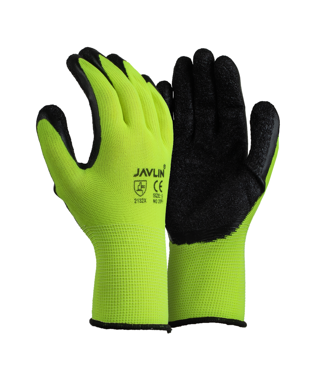 Hi-Vis Micro Latex Coated Flexi Gloves
