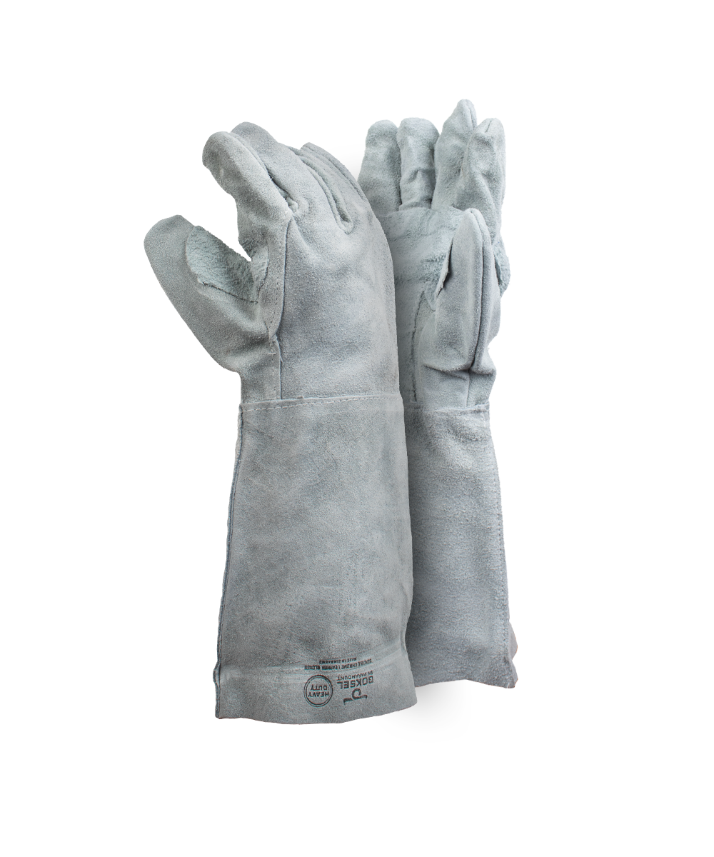 Premium Chrome Leather Gloves - 20cm Cuff