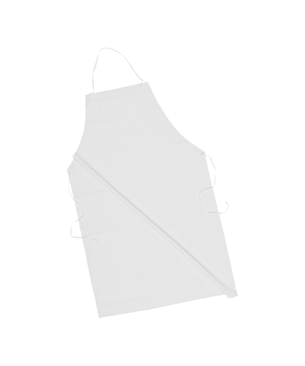 White PVC Butchers Apron
