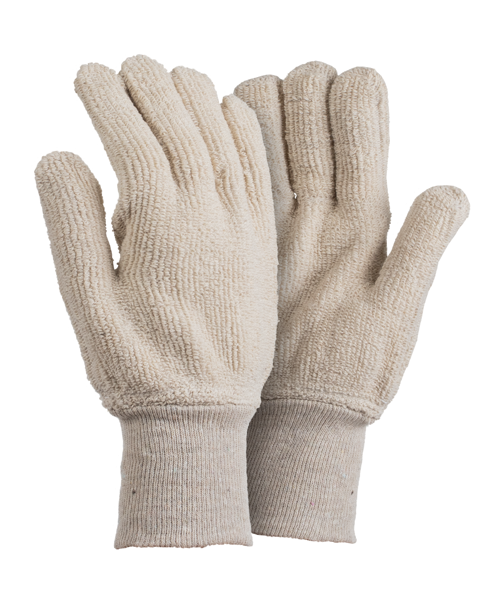  Towelling Knit Wrist Gloves