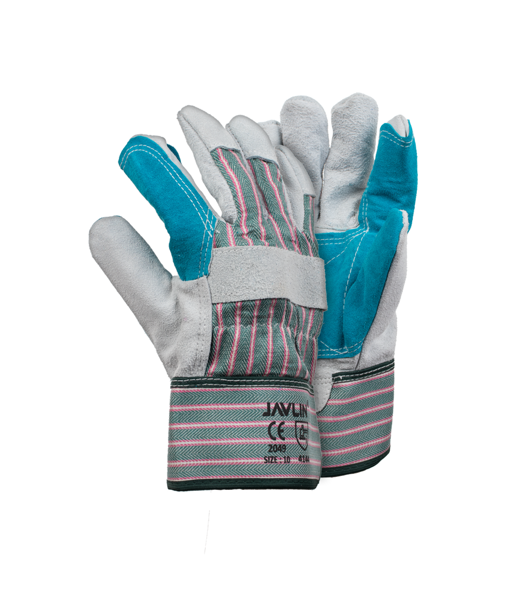 Chrome Leather Reinforced Candy Stripe Gloves Premium Quality