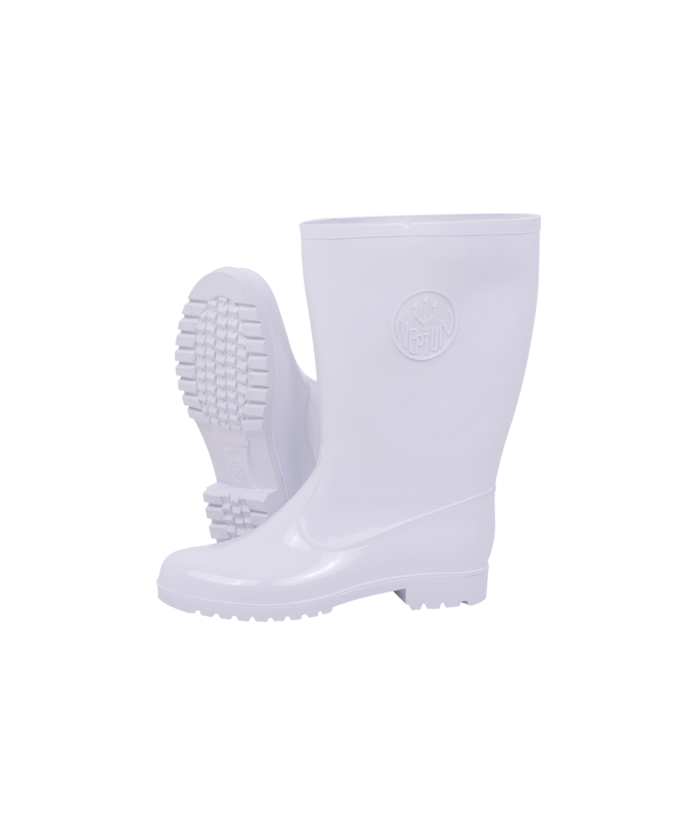 Women's White/White Calf Length Gumboot