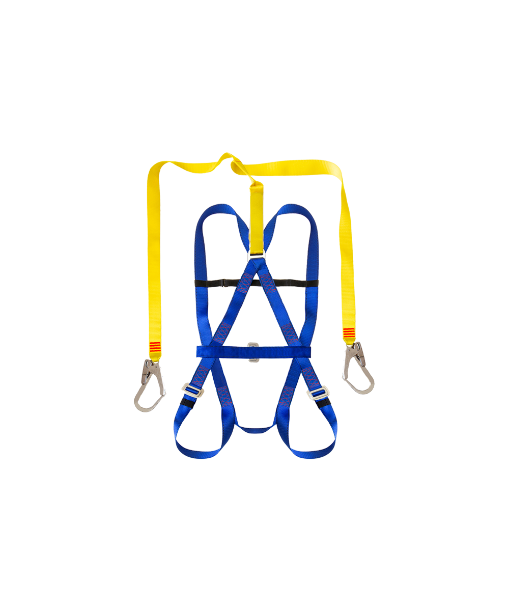 Safety Harness Belted, Energy Absorber, Double Lanyard & Scaffold Hooks