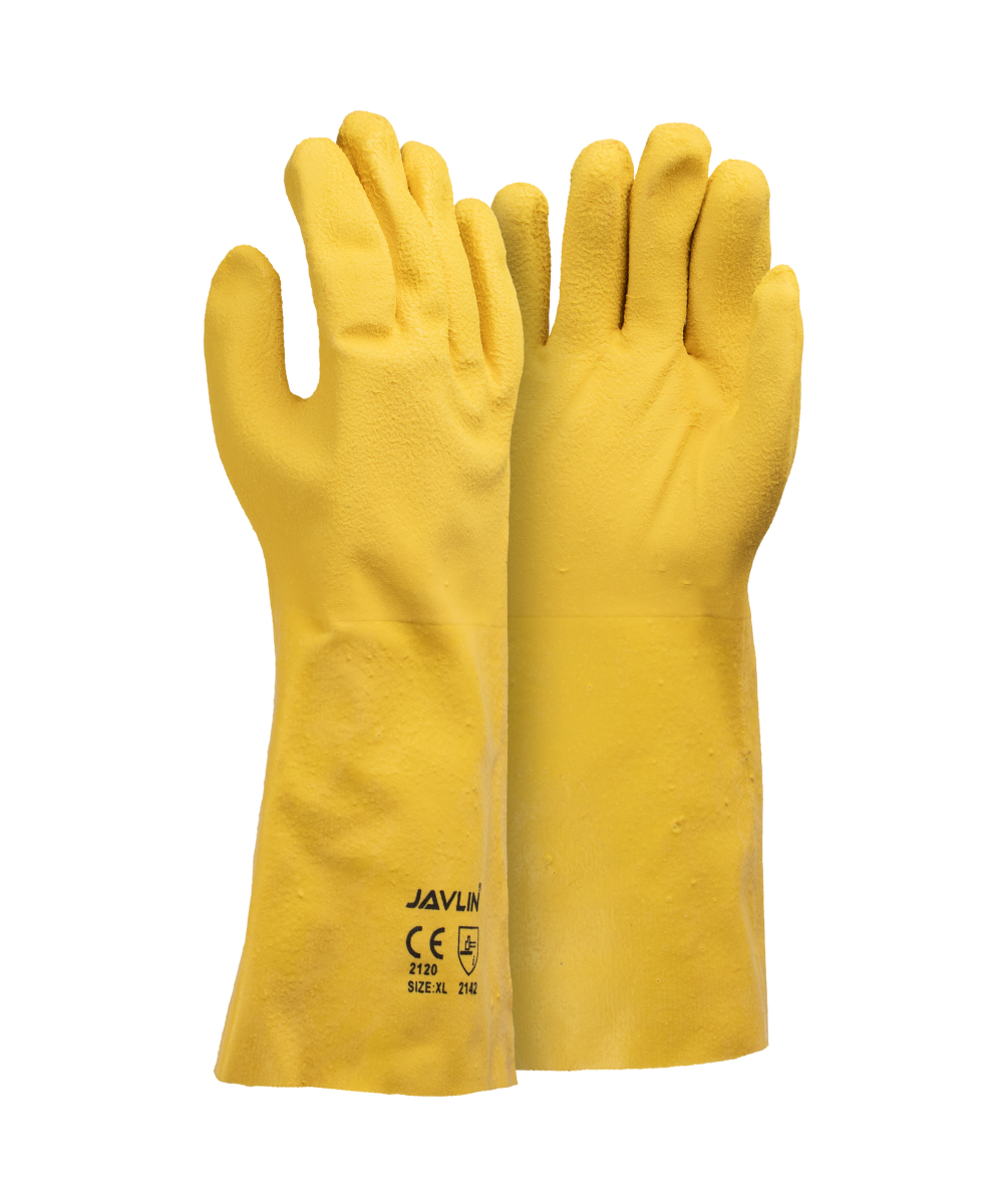 Triple Dipped Heavy Weight Latex Gauntlet Gloves - 40cm