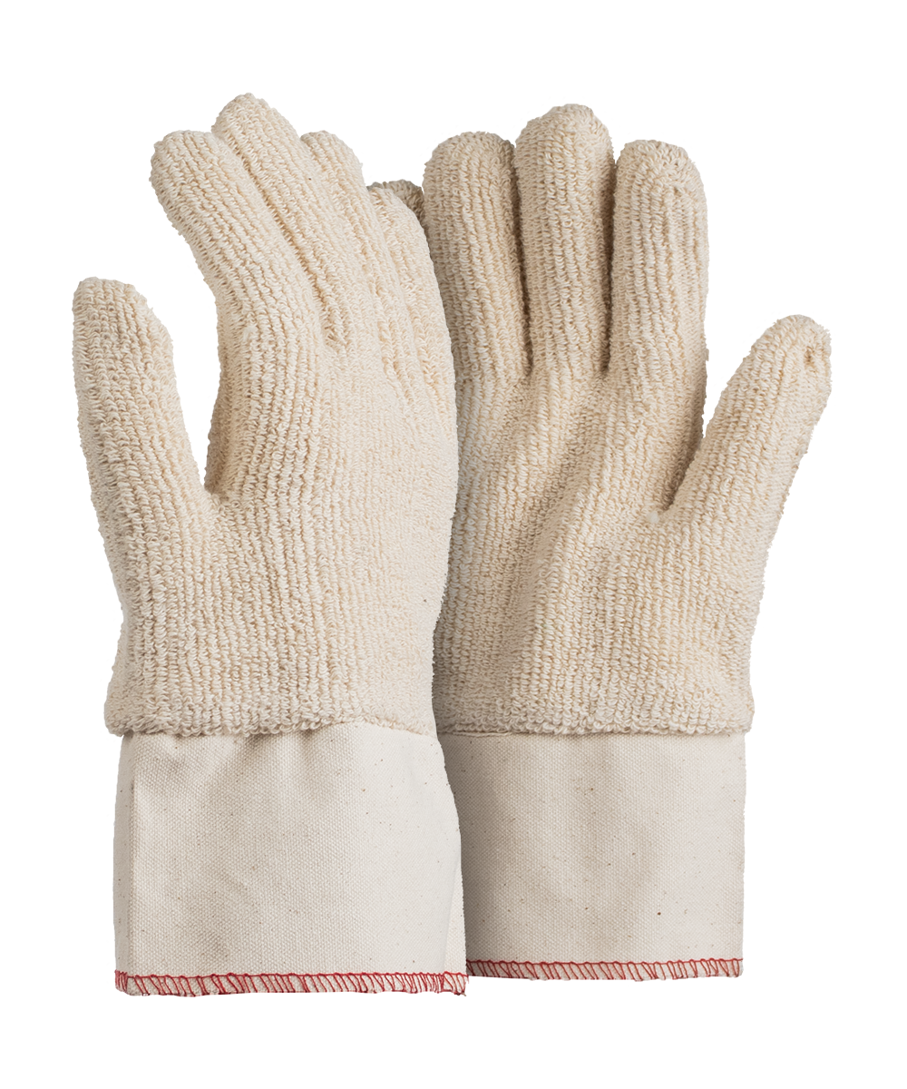 Towelling Canvas Cuff Gloves