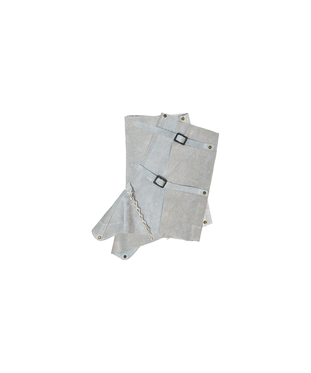 Chrome Leather Knee Length Spats