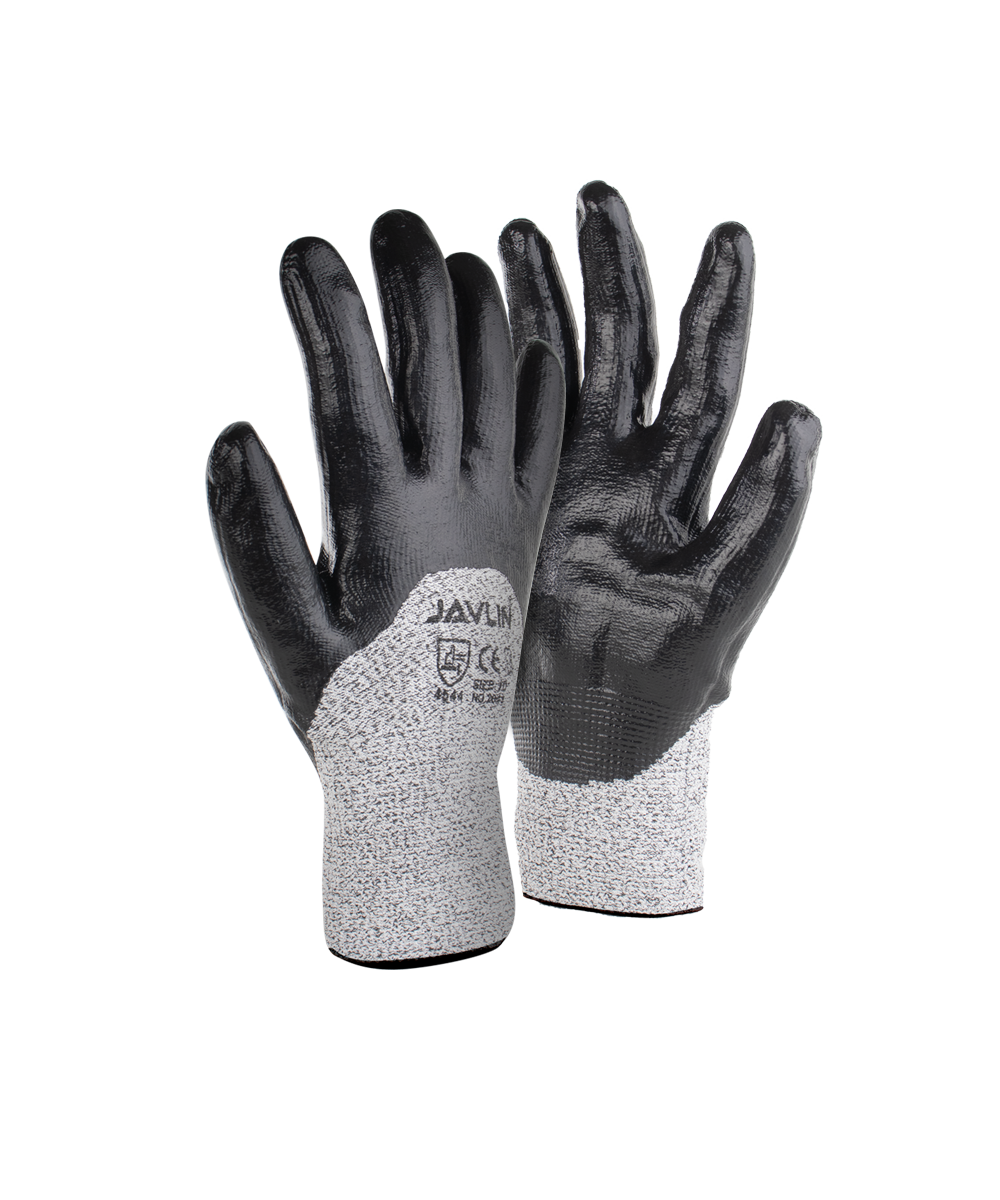 Cut 5 Liner 3/4 Nitrile Coated Gloves