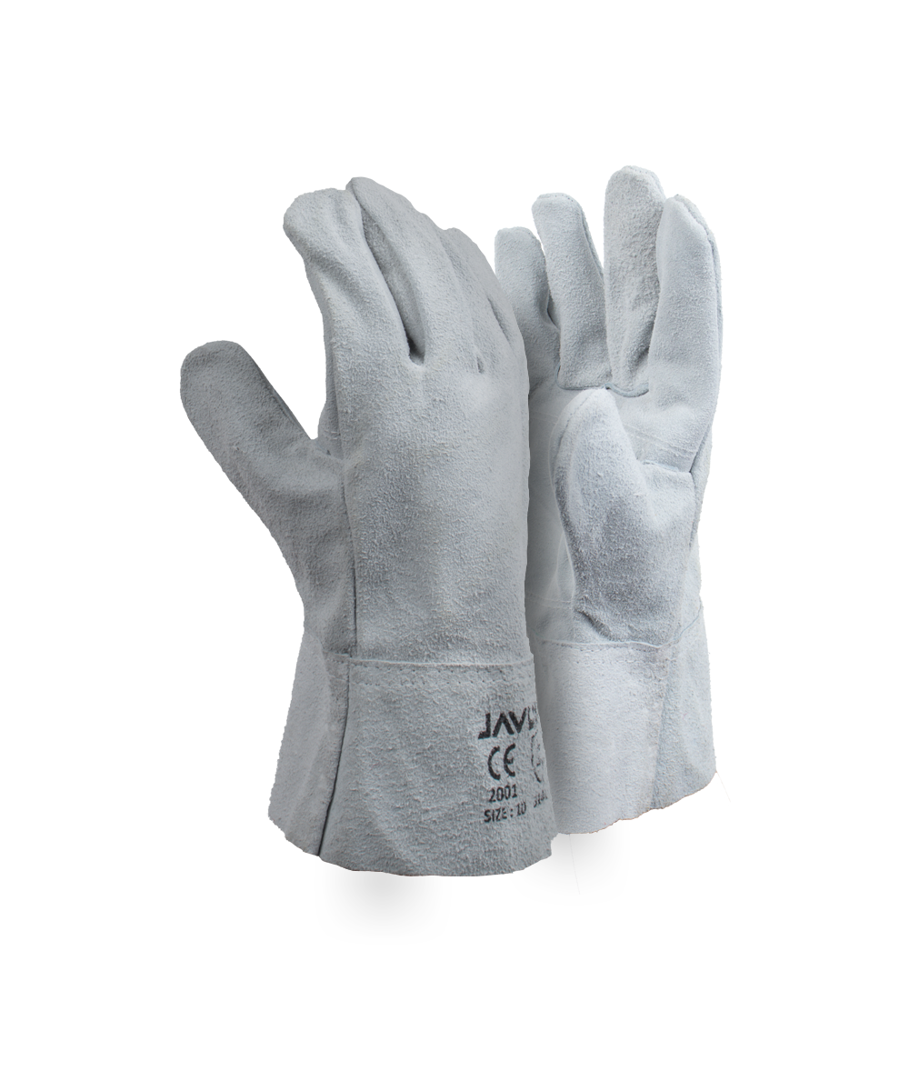 Chrome Leather Double Palm Gloves - 6cm Cuff