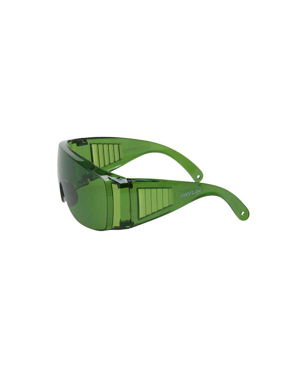 Wrap Around Anti Scratch Spectacles Green Lens