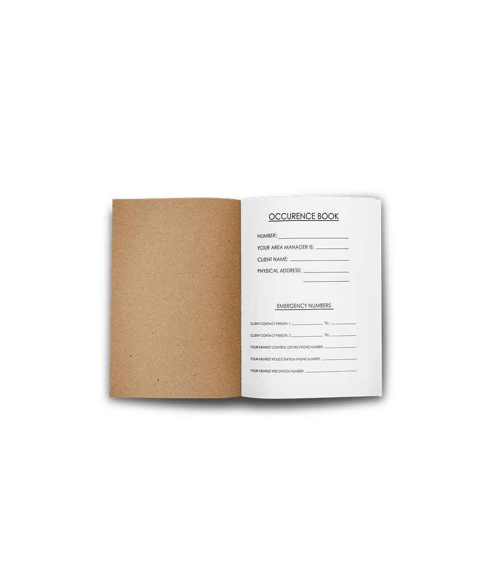 A4 OB Occurrence Book