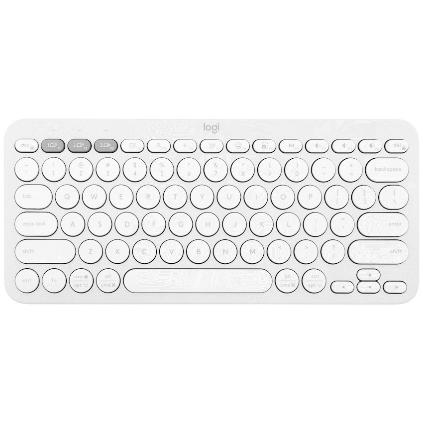 Logitech(R) Pebble Keys 2 K380s - Tonal White
