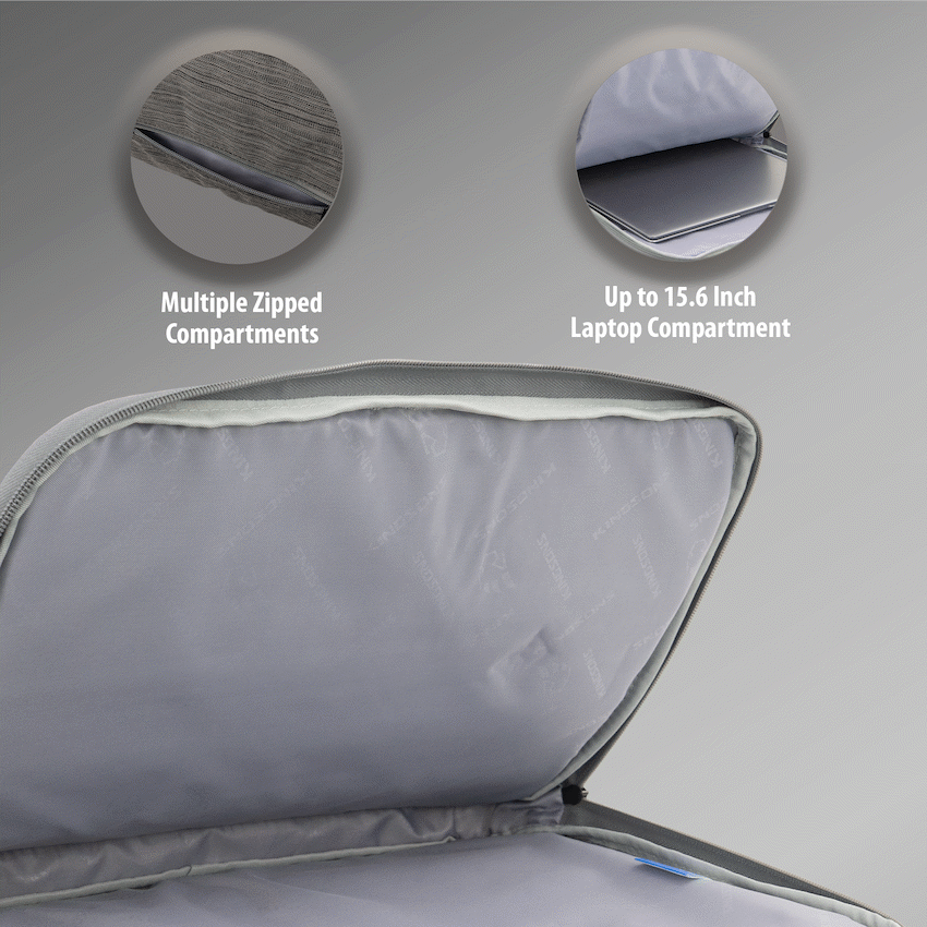 Kingsons Trace 15.6" Laptop Bag Black - Image 7