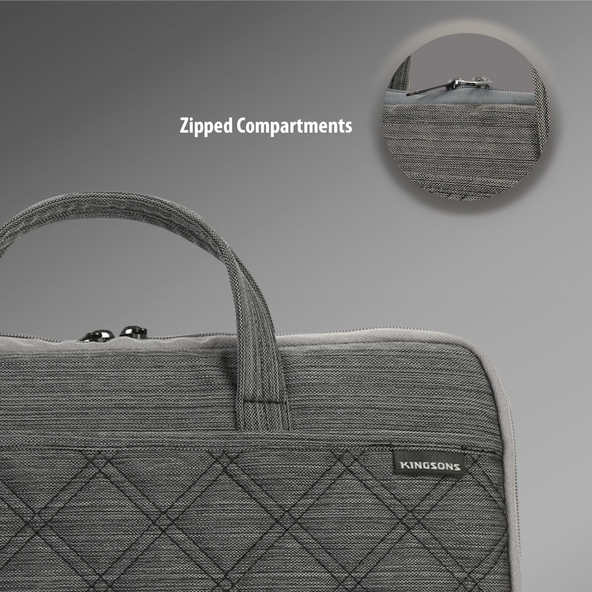 Kingsons Trace 15.6" Laptop Bag Black - Image 8