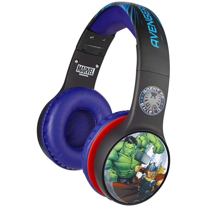 Marvel Avengers Bluetooth Headphones with dB Switch Function