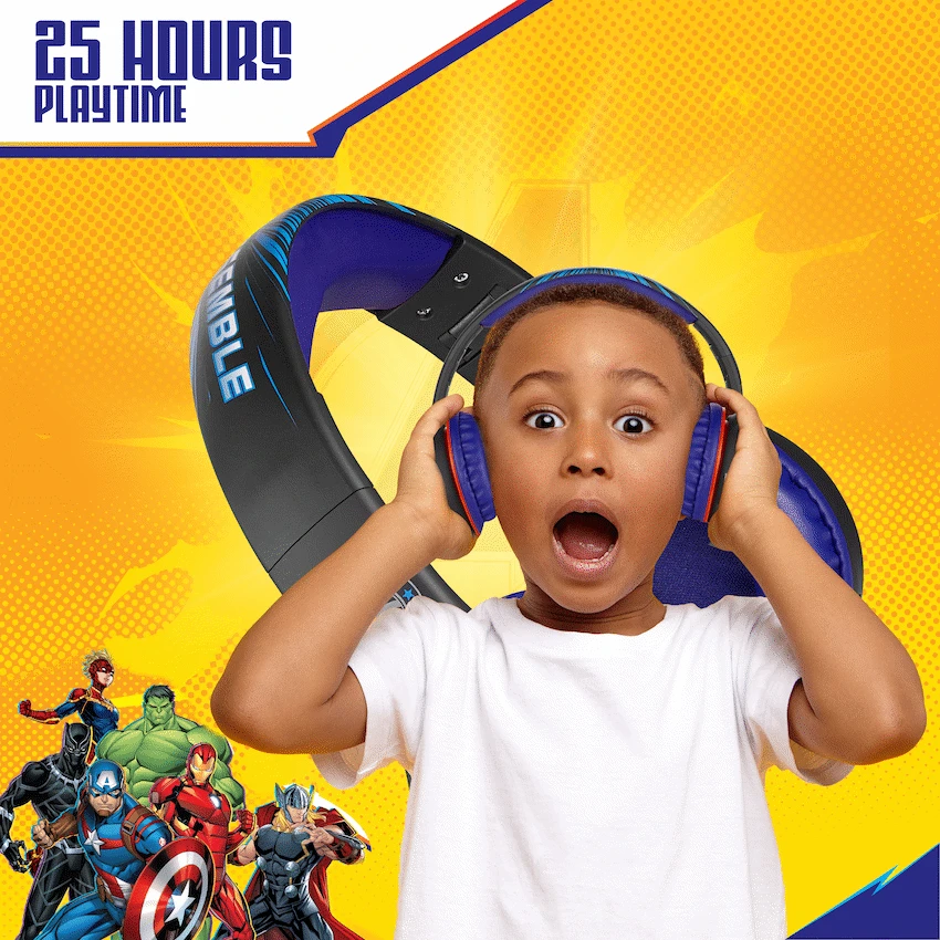 Marvel Avengers Bluetooth Headphones with dB Switch Function - Image 7