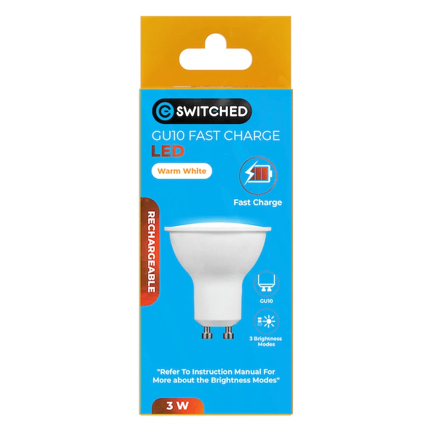 Switched 3w GU10 Rechargeable Fast-Charge LED - Image 10