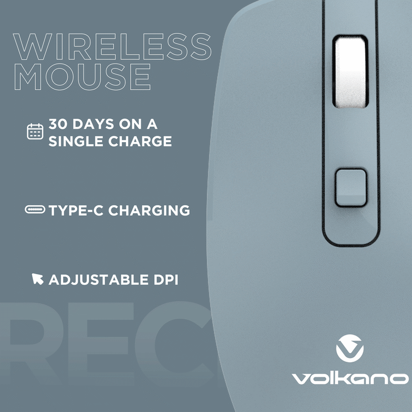 Volkano Granite Series Rechargeable Wireless Mouse - Image 14